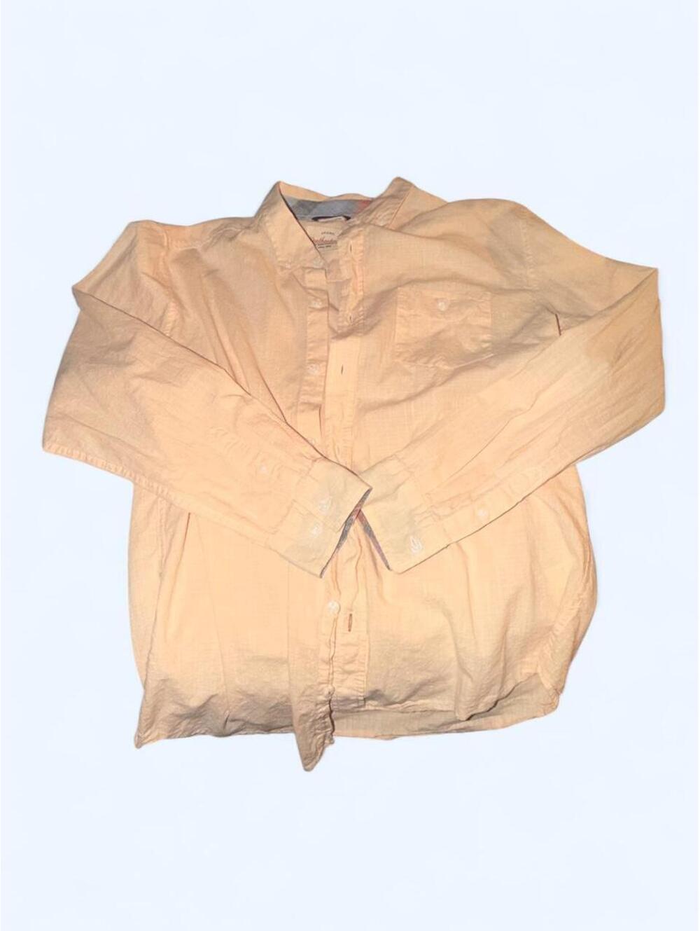Weatherproof Men's Tan and Orange Shirt - Picture 2 of 4